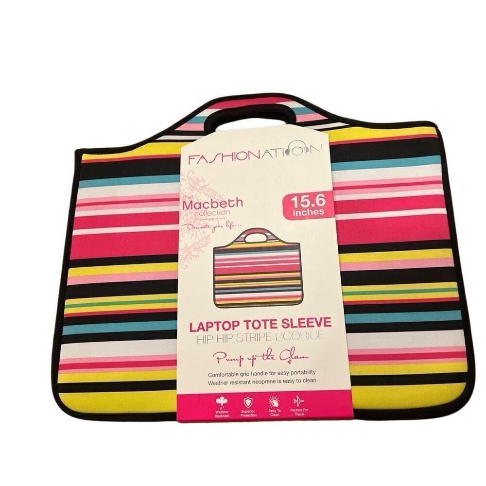 Fashion Nation Labtop Tote Sleeve NWT
